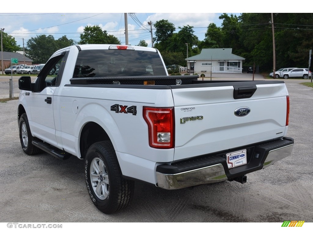 2016 F150 XLT Regular Cab 4x4 - Oxford White / Medium Earth Gray photo #7