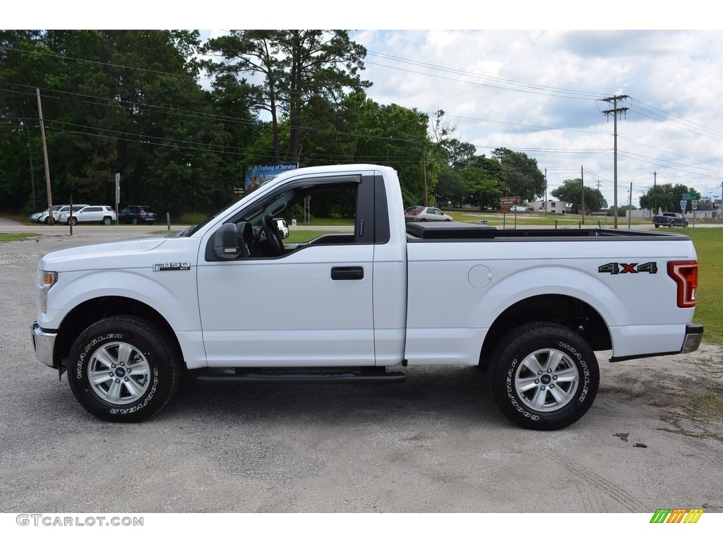 2016 F150 XLT Regular Cab 4x4 - Oxford White / Medium Earth Gray photo #8