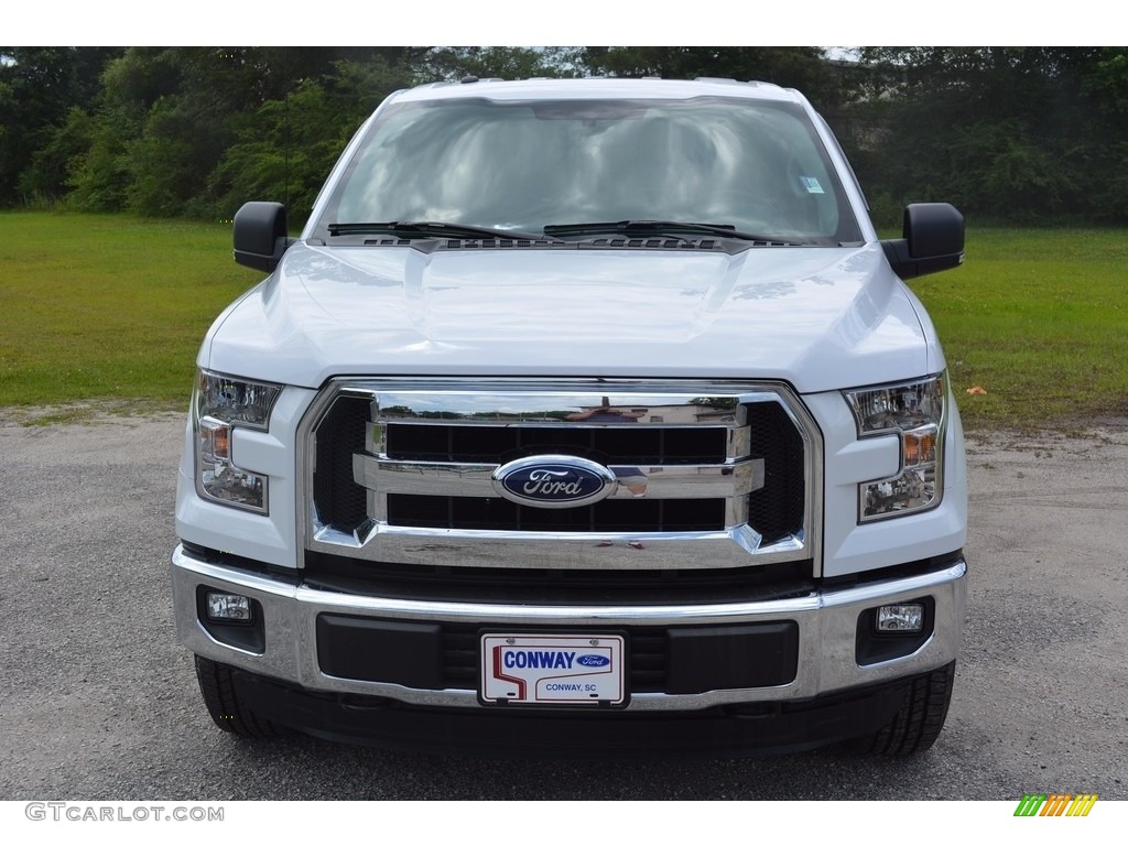 2016 F150 XLT Regular Cab 4x4 - Oxford White / Medium Earth Gray photo #10