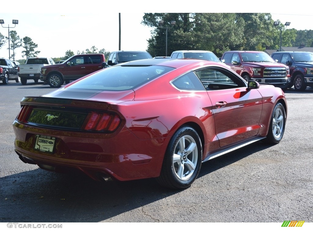 2015 Mustang EcoBoost Coupe - Ruby Red Metallic / 50 Years Raven Black photo #3