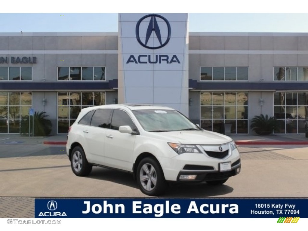 Aspen White Pearl Acura MDX