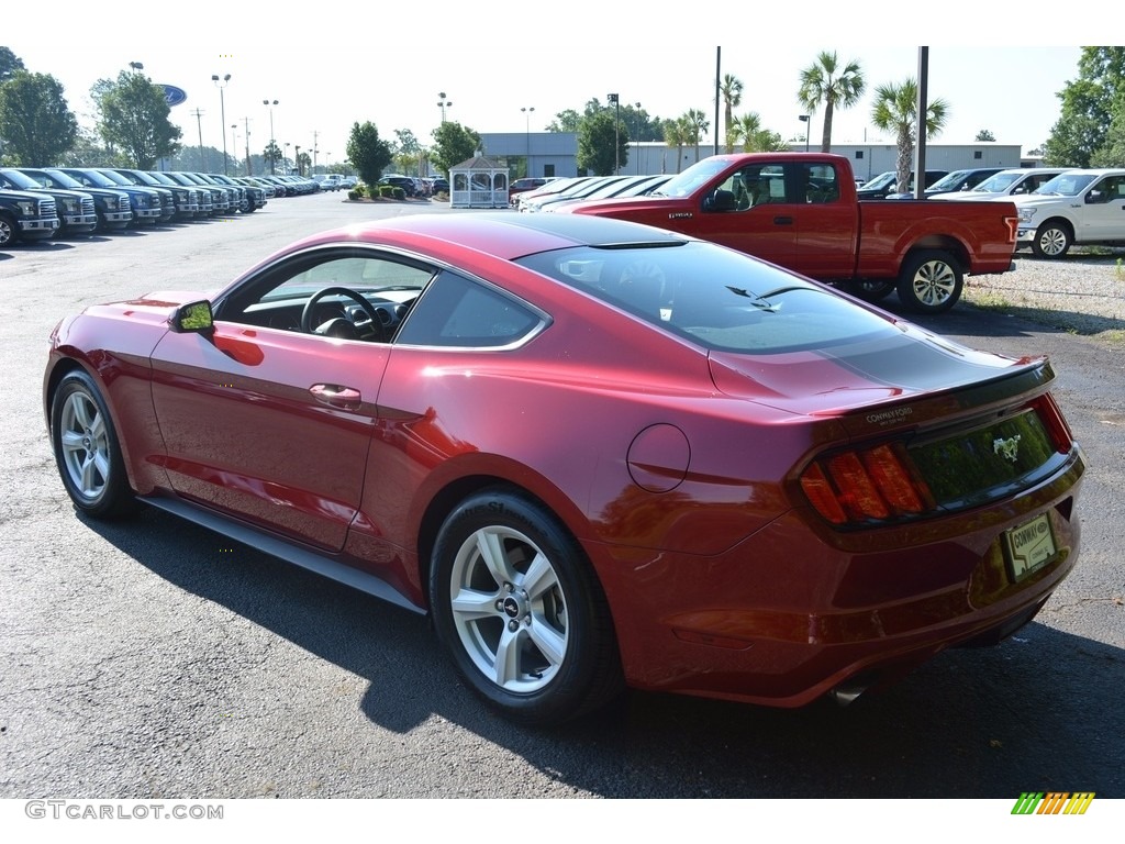 2015 Mustang EcoBoost Coupe - Ruby Red Metallic / 50 Years Raven Black photo #5
