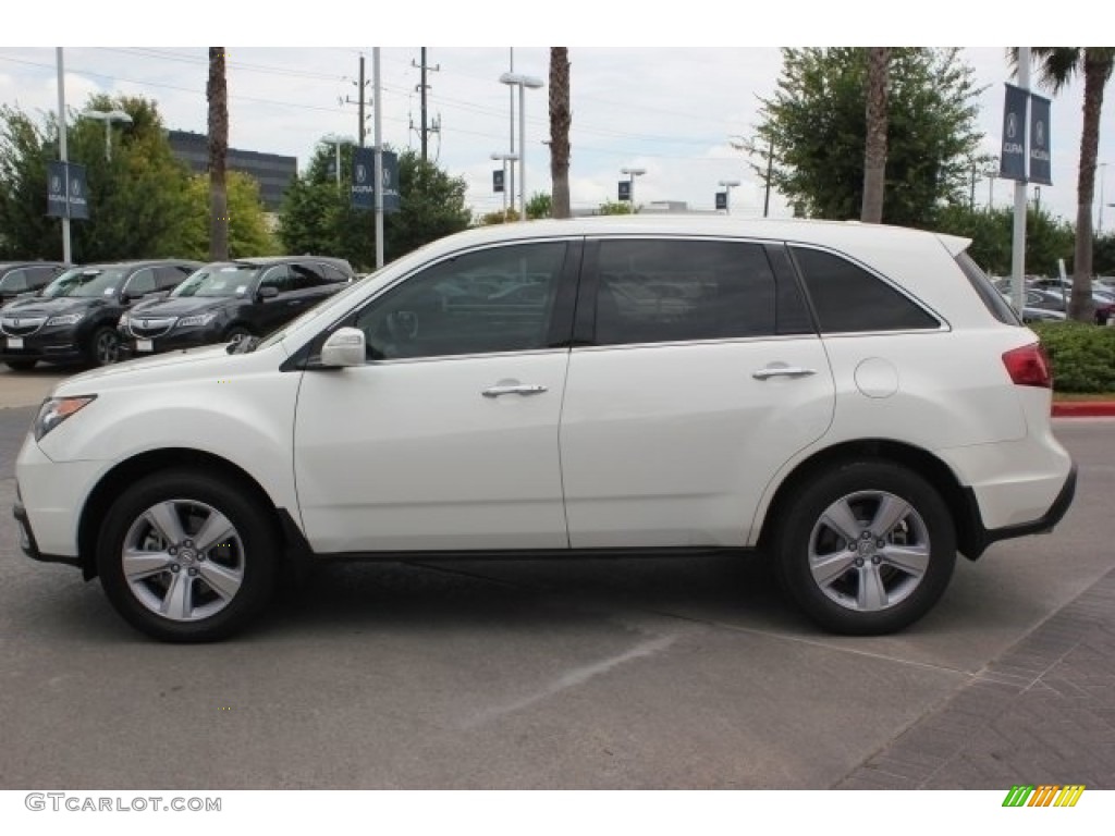 2013 MDX SH-AWD - Aspen White Pearl / Parchment photo #3