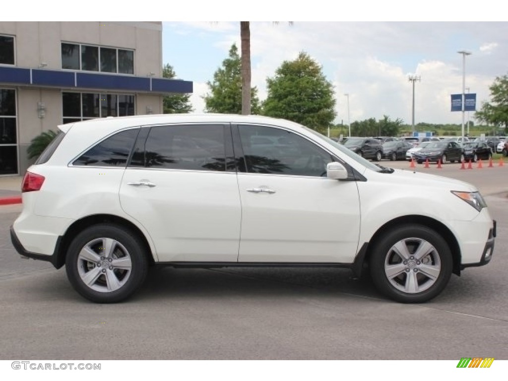 2013 MDX SH-AWD - Aspen White Pearl / Parchment photo #4