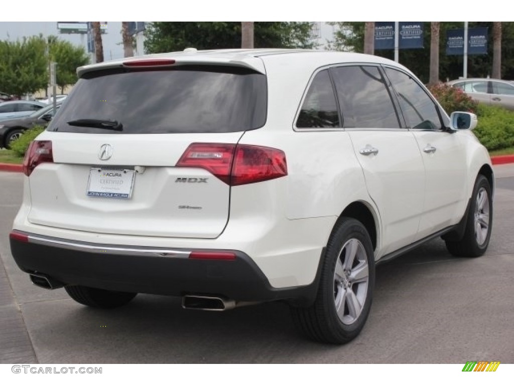2013 MDX SH-AWD - Aspen White Pearl / Parchment photo #7