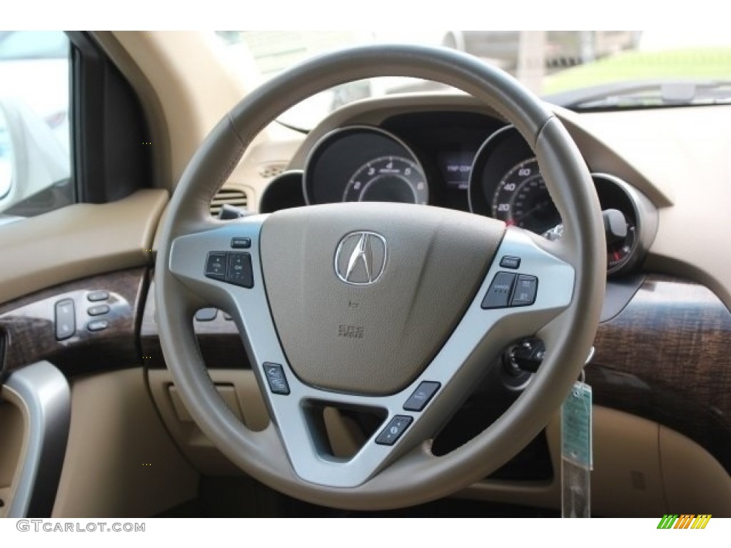 2013 MDX SH-AWD - Aspen White Pearl / Parchment photo #9
