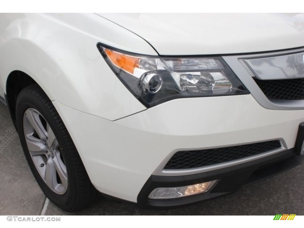 2013 MDX SH-AWD - Aspen White Pearl / Parchment photo #10