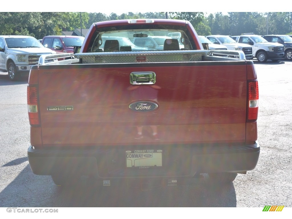 2008 F150 XL Regular Cab - Bright Red / Tan photo #4