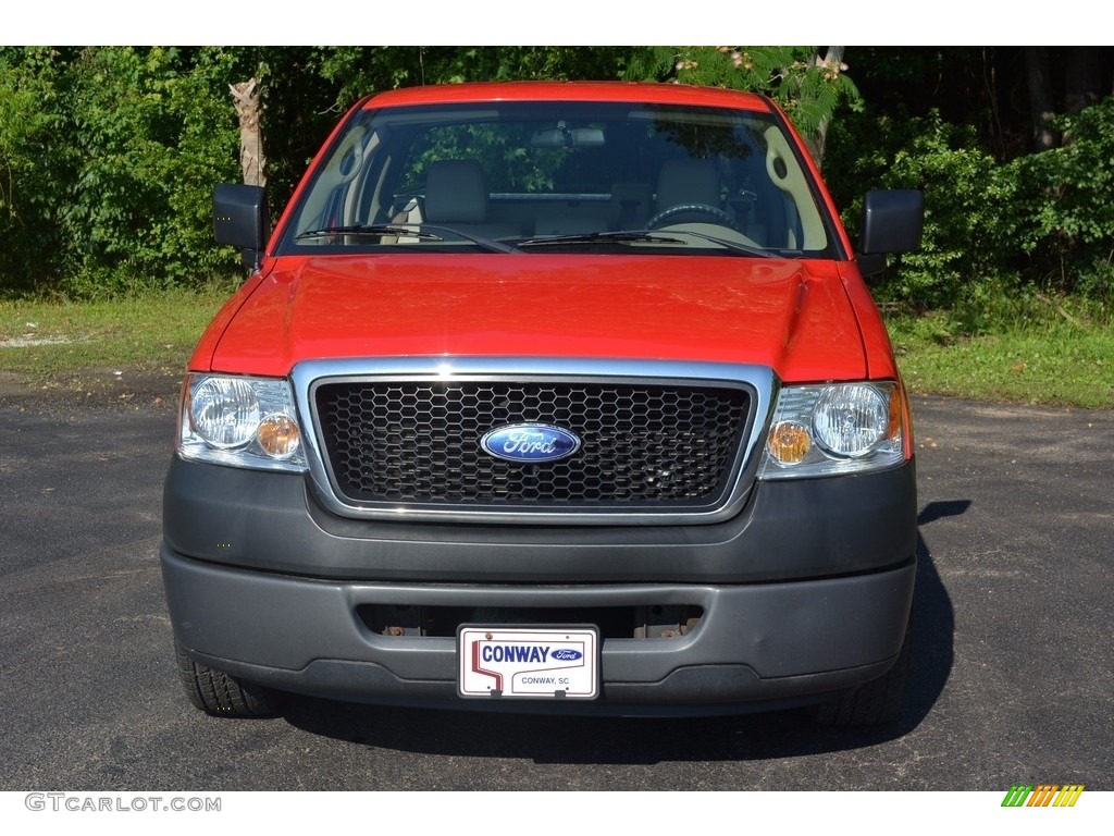 2008 F150 XL Regular Cab - Bright Red / Tan photo #10
