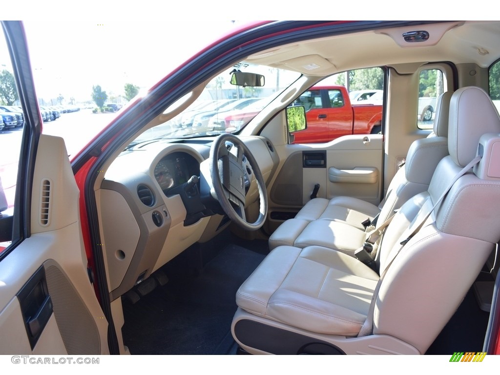 2008 F150 XL Regular Cab - Bright Red / Tan photo #15