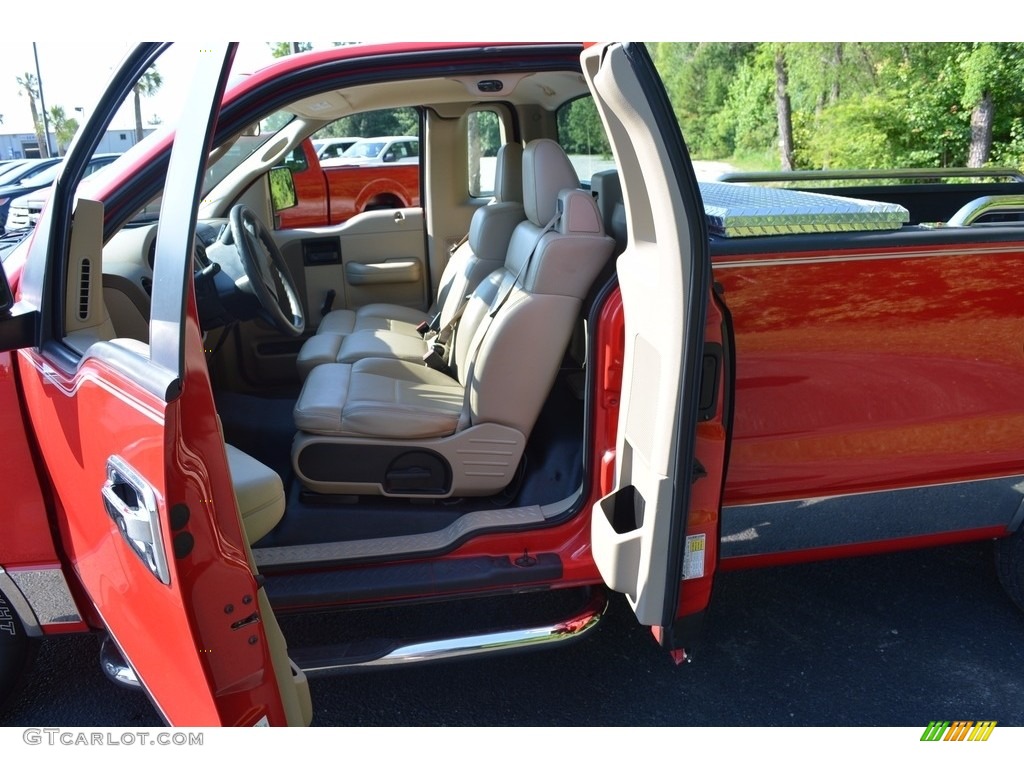 2008 F150 XL Regular Cab - Bright Red / Tan photo #17