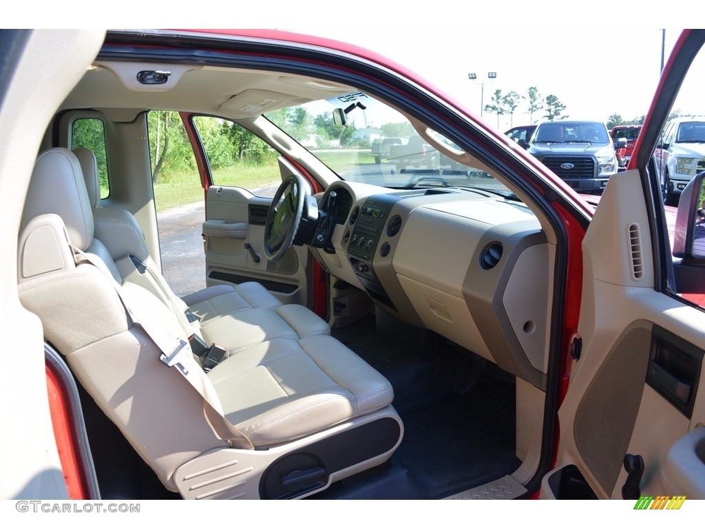 2008 F150 XL Regular Cab - Bright Red / Tan photo #19