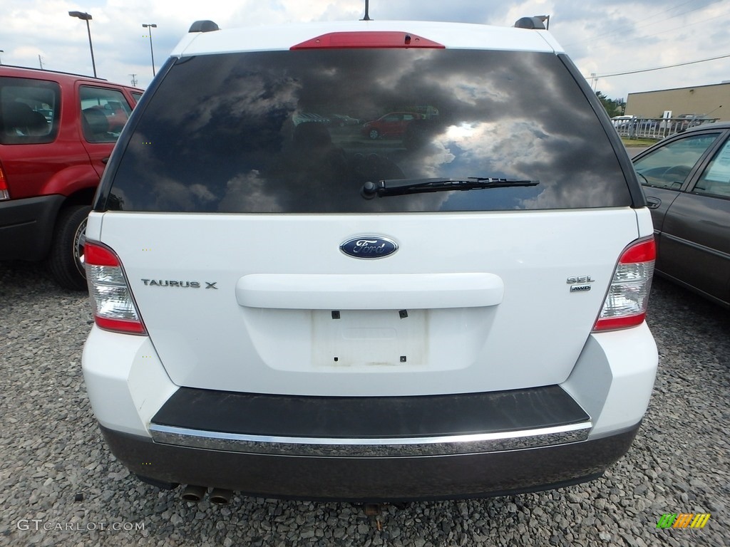 2008 Taurus X SEL AWD - Oxford White / Camel photo #3