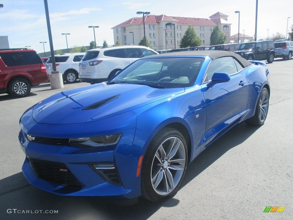 2016 Camaro SS Convertible - Hyper Blue Metallic / Jet Black photo #2