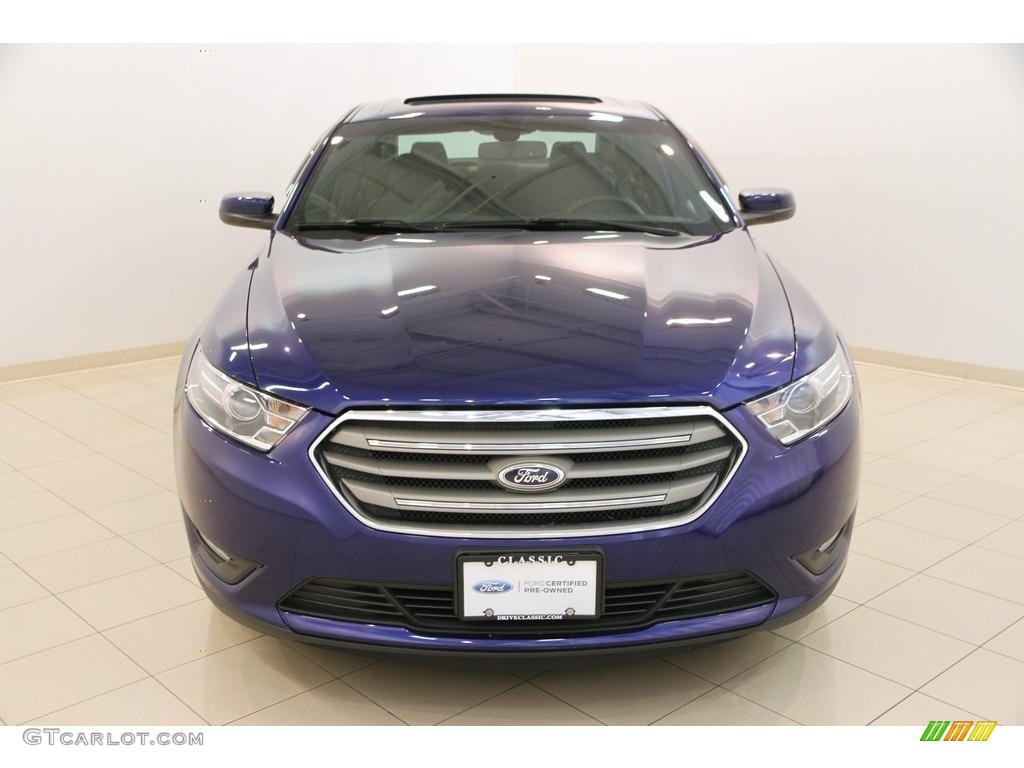 2014 Taurus SEL - Deep Impact Blue / Charcoal Black photo #2