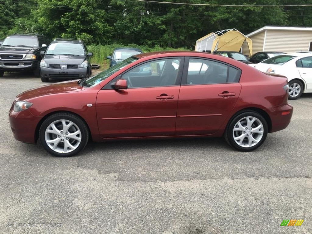 2008 MAZDA3 i Touring Sedan - True Red / Black photo #3