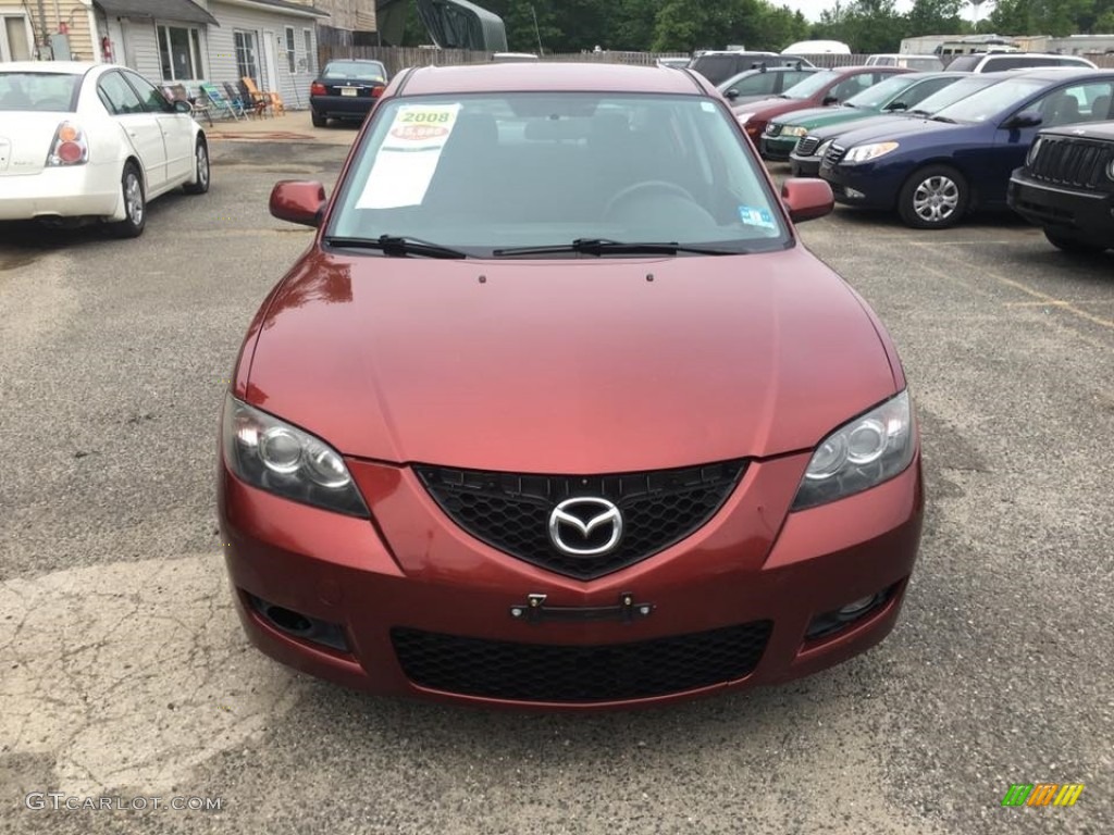 2008 MAZDA3 i Touring Sedan - True Red / Black photo #9