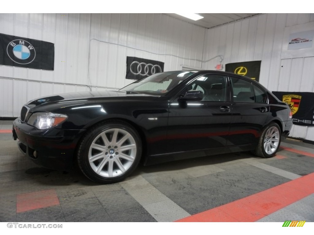 2006 7 Series 750i Sedan - Jet Black / Black/Black photo #2