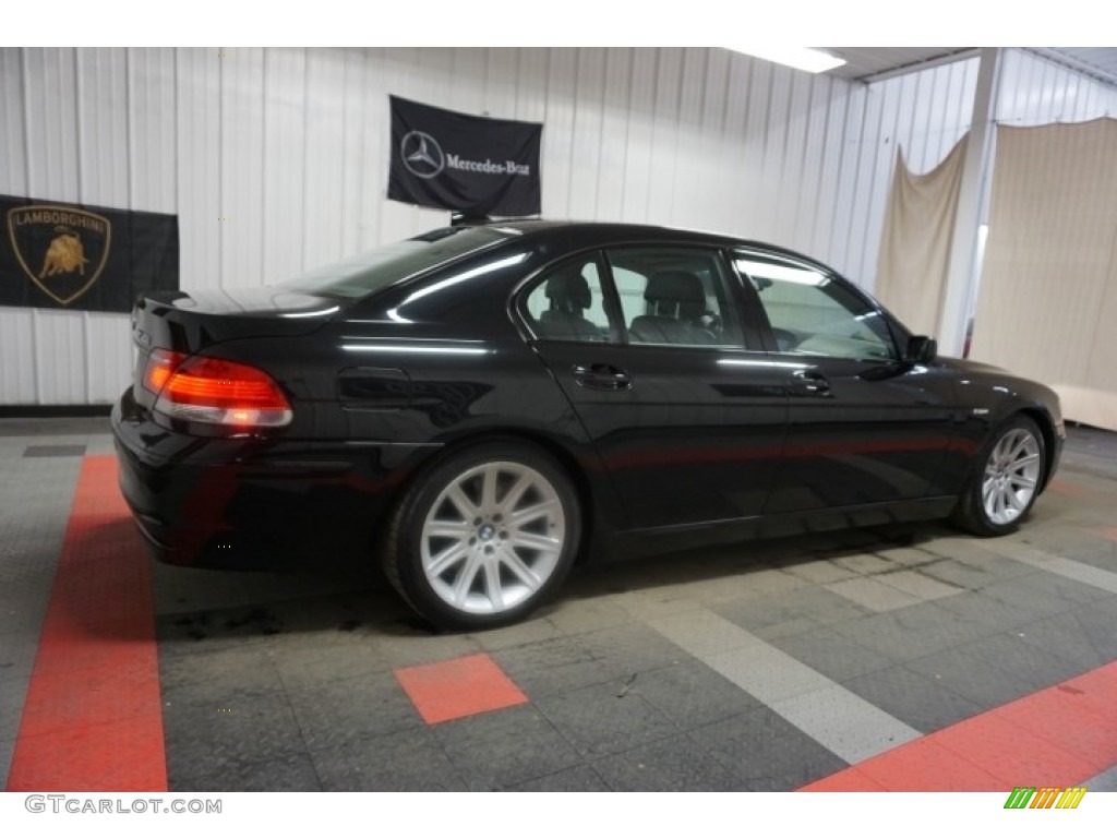 2006 7 Series 750i Sedan - Jet Black / Black/Black photo #7
