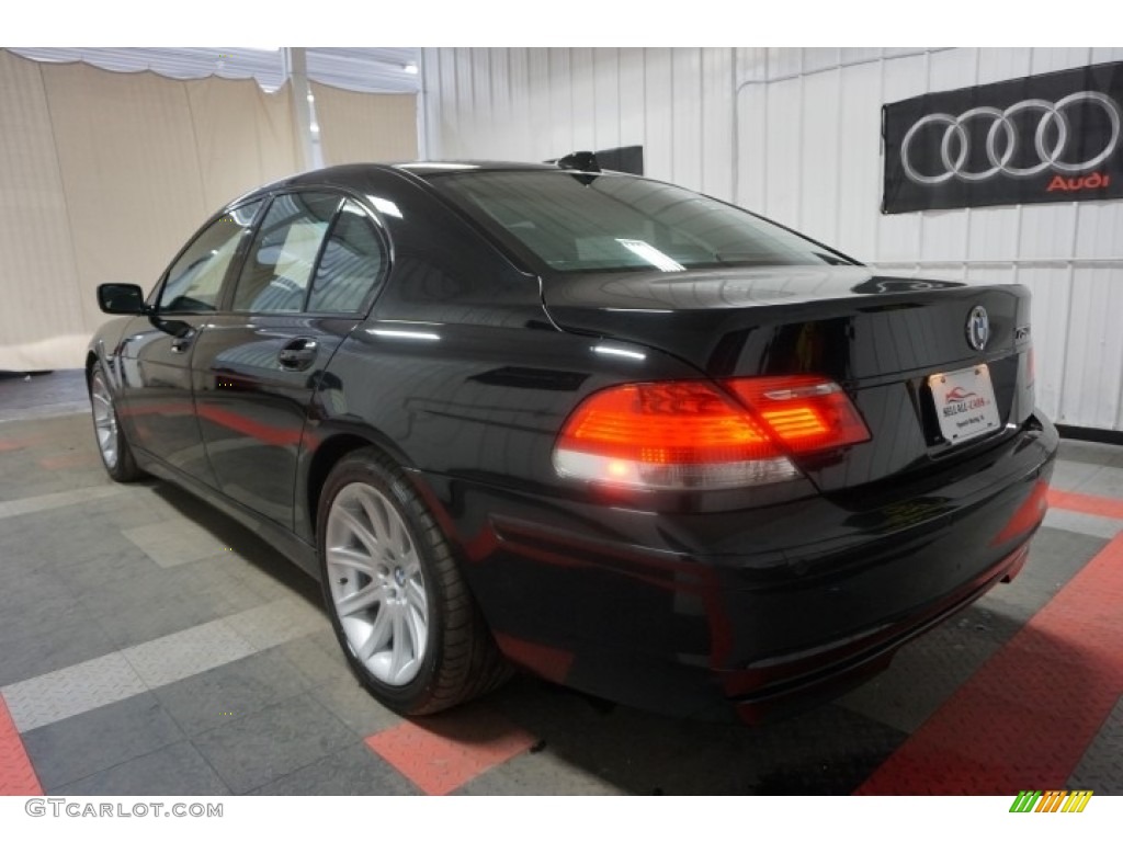 2006 7 Series 750i Sedan - Jet Black / Black/Black photo #10