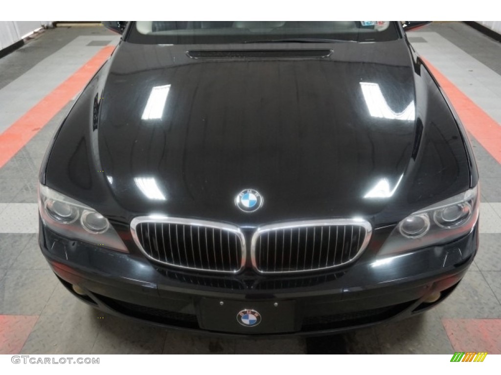 2006 7 Series 750i Sedan - Jet Black / Black/Black photo #64