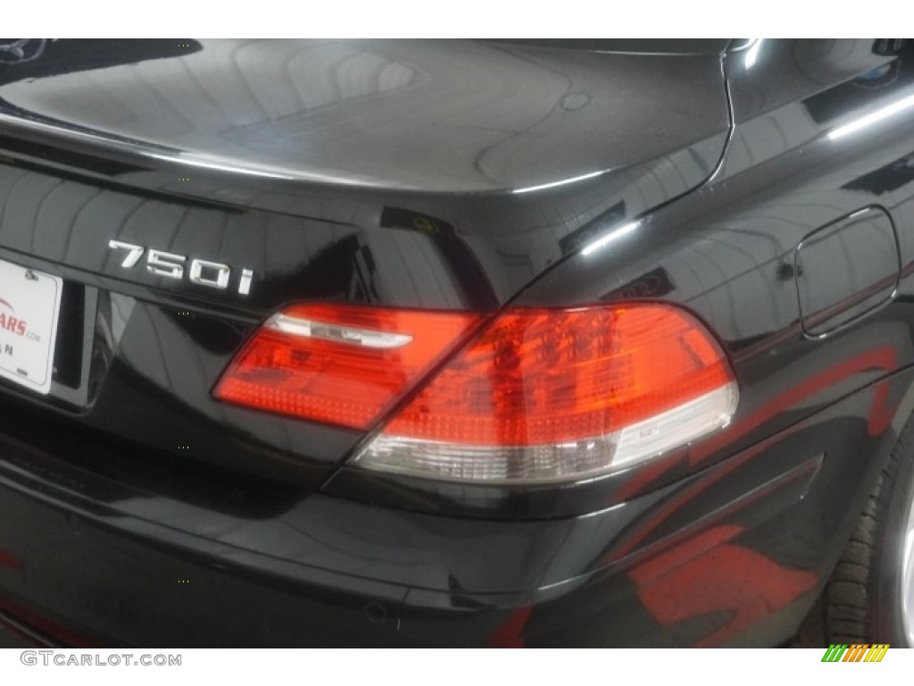 2006 7 Series 750i Sedan - Jet Black / Black/Black photo #76