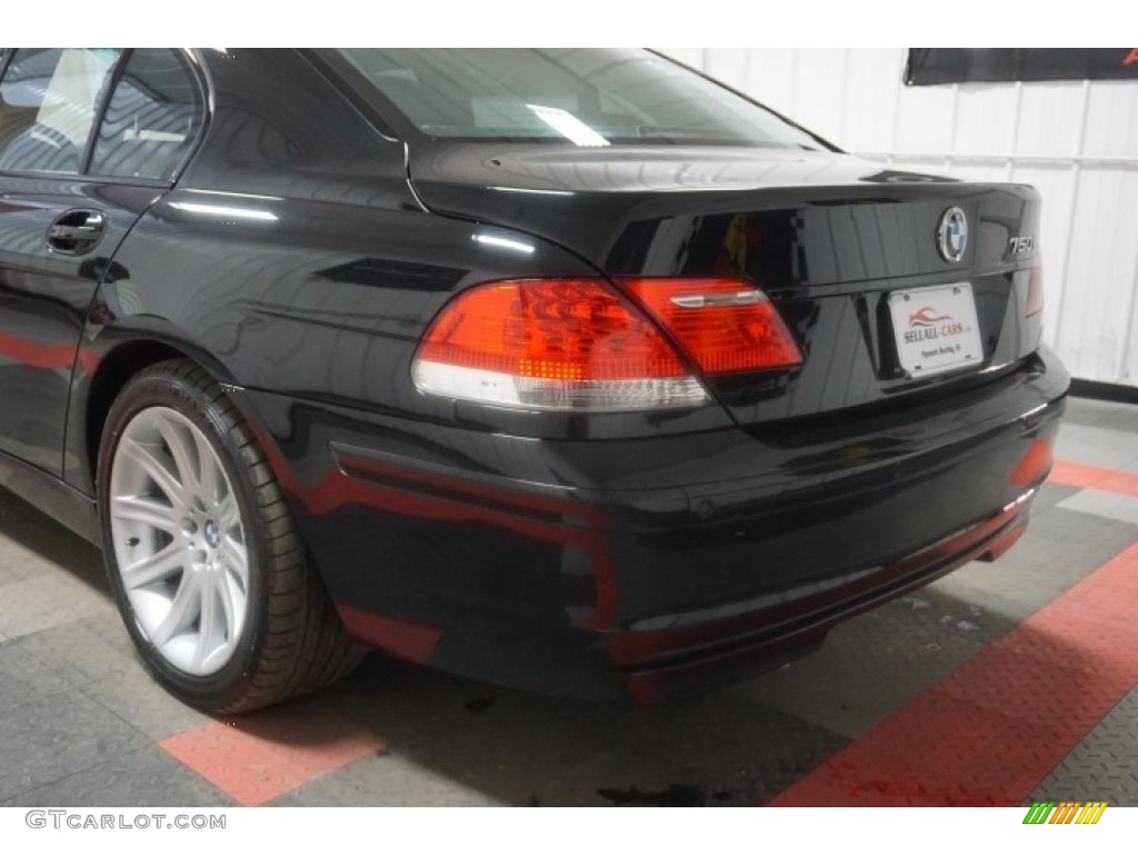 2006 7 Series 750i Sedan - Jet Black / Black/Black photo #78