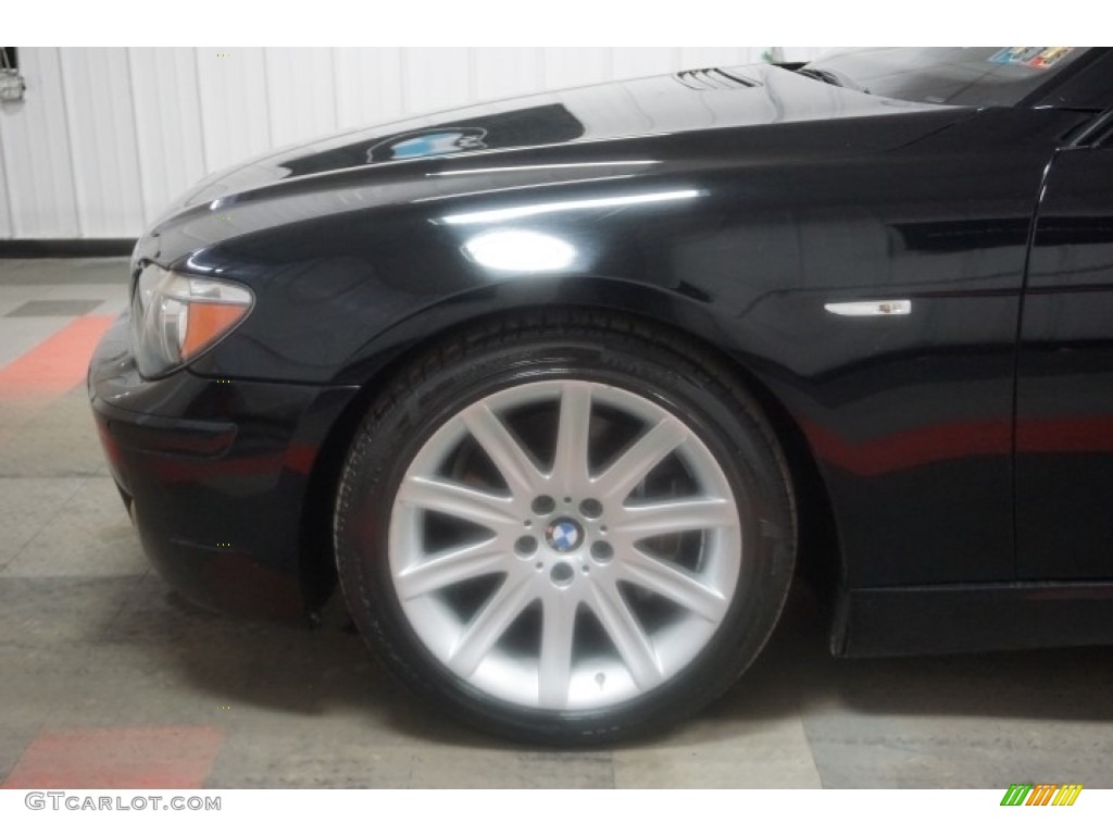 2006 7 Series 750i Sedan - Jet Black / Black/Black photo #89
