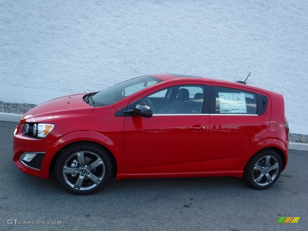 Red Hot 2016 Chevrolet Sonic RS Hatchback Exterior Photo #113442020