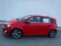 Red Hot 2016 Chevrolet Sonic RS Hatchback Exterior