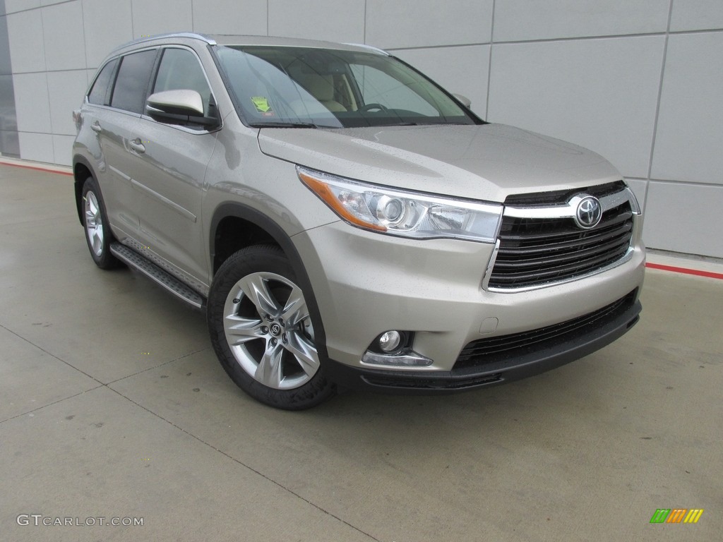 2016 Highlander Limited - Creme Brulee Mica / Almond photo #1