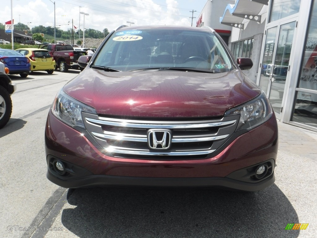2014 CR-V EX-L AWD - Basque Red Pearl II / Gray photo #4