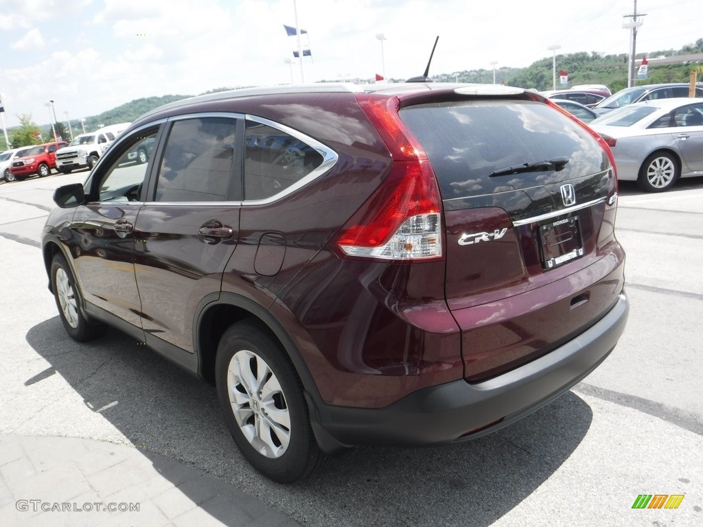 2014 CR-V EX-L AWD - Basque Red Pearl II / Gray photo #7