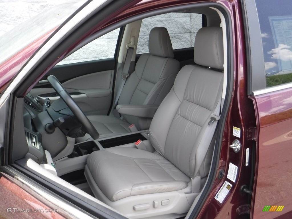 2014 CR-V EX-L AWD - Basque Red Pearl II / Gray photo #14