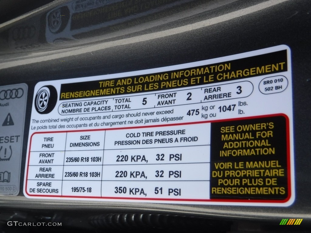 2016 Q5 2.0 TFSI Premium quattro - Monsoon Gray Metallic / Black photo #39