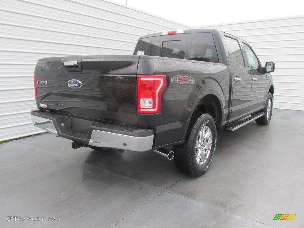 2016 F150 XLT SuperCrew 4x4 - Shadow Black / Medium Earth Gray photo #4
