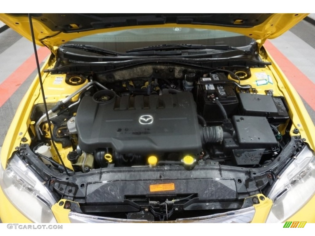 2003 MAZDA6 i Sedan - Speed Yellow / Black photo #51