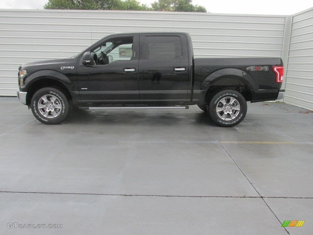 2016 F150 XLT SuperCrew 4x4 - Shadow Black / Medium Earth Gray photo #6