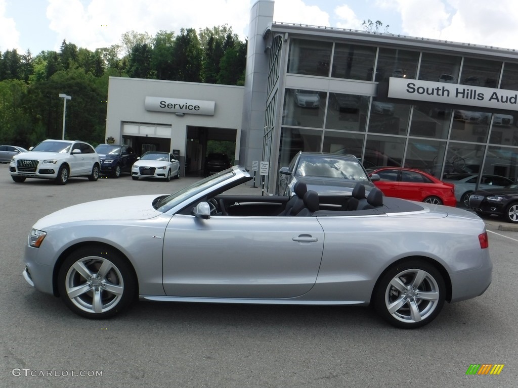 2016 A5 Premium Plus quattro Convertible - Florett Silver Metallic / Black photo #4