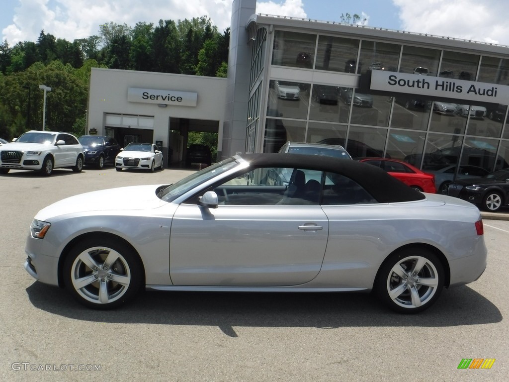 2016 A5 Premium Plus quattro Convertible - Florett Silver Metallic / Black photo #5