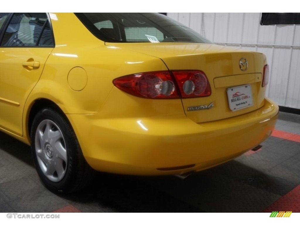 2003 MAZDA6 i Sedan - Speed Yellow / Black photo #71