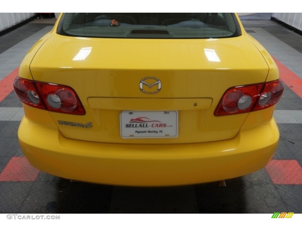 2003 MAZDA6 i Sedan - Speed Yellow / Black photo #73