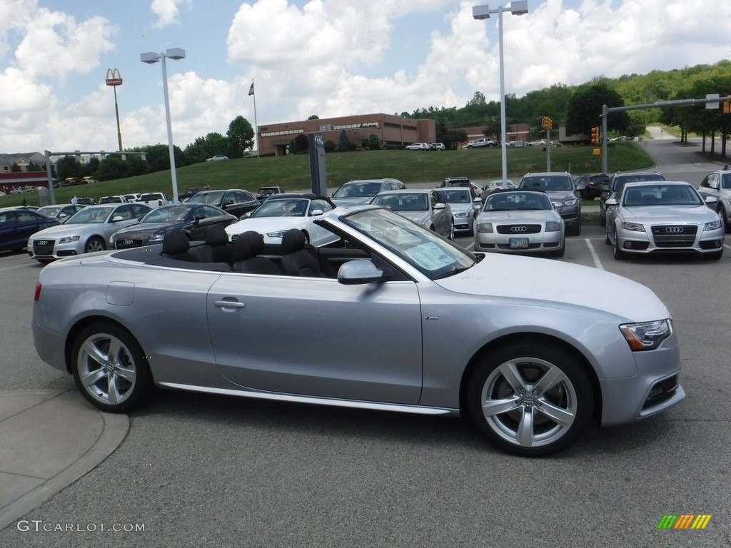 2016 A5 Premium Plus quattro Convertible - Florett Silver Metallic / Black photo #9