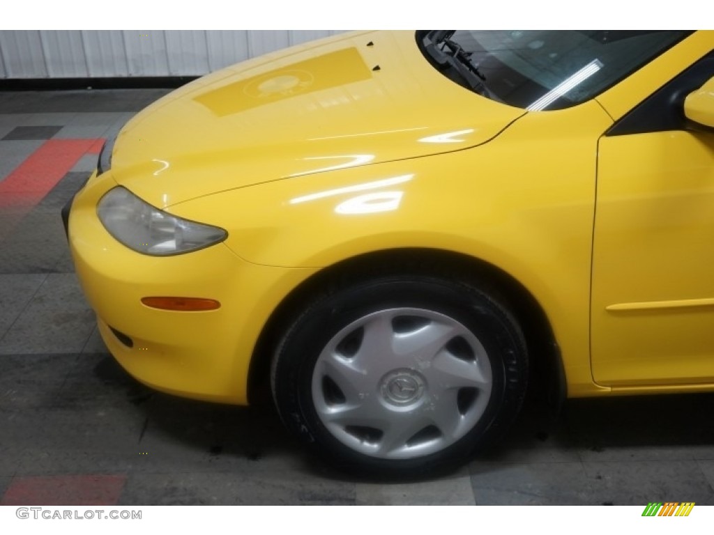 2003 MAZDA6 i Sedan - Speed Yellow / Black photo #83