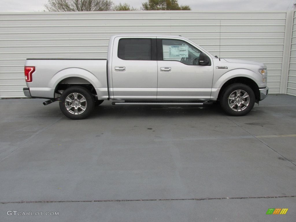 2016 F150 XLT SuperCrew - Ingot Silver / Medium Earth Gray photo #3