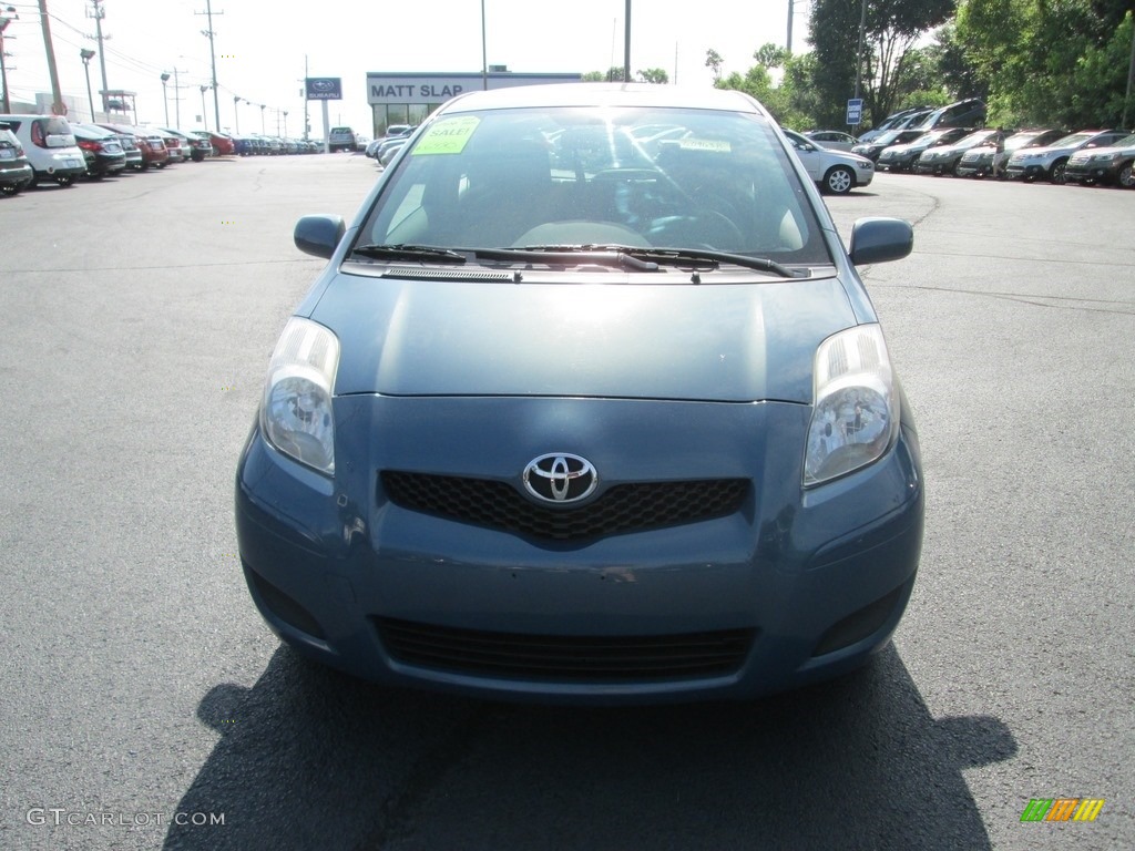 2010 Yaris 3 Door Liftback - Bayou Blue Pearl / Dark Charcoal photo #3