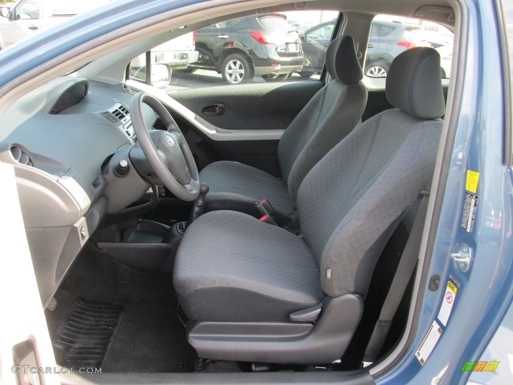 2010 Yaris 3 Door Liftback - Bayou Blue Pearl / Dark Charcoal photo #11
