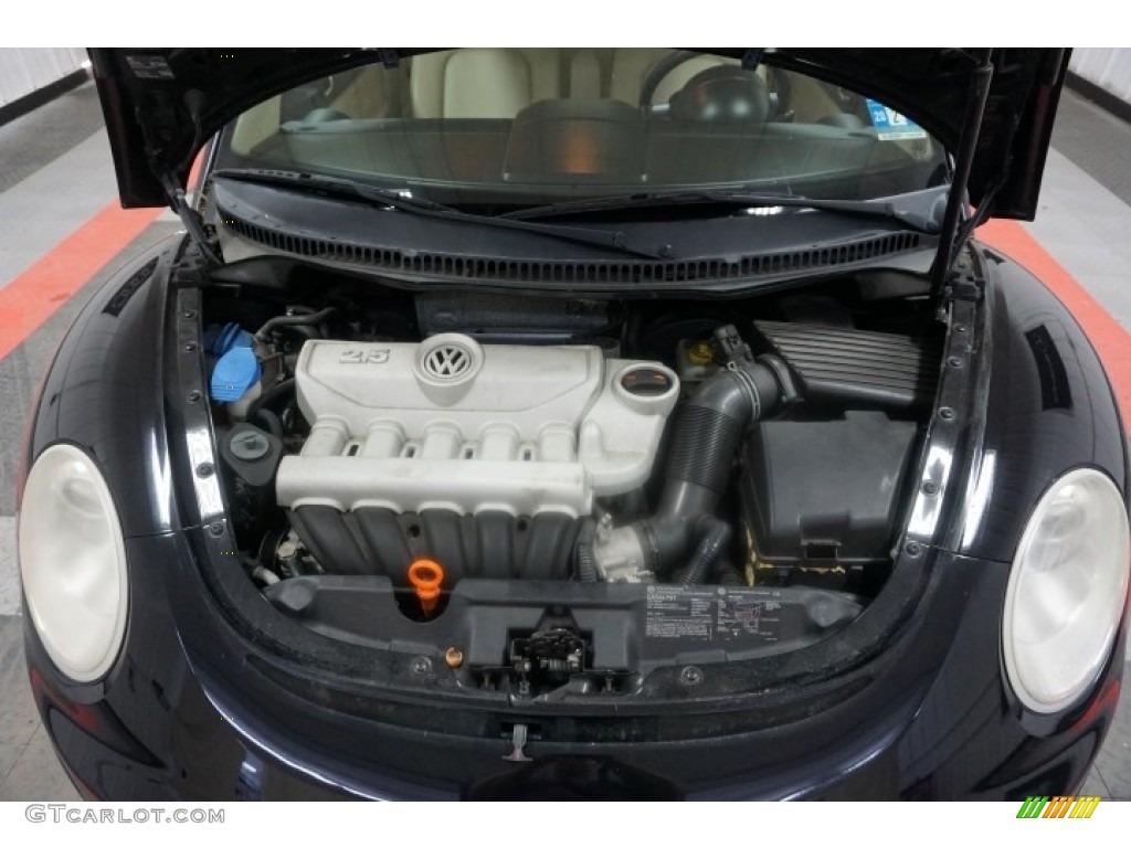 2007 New Beetle 2.5 Coupe - Black / Black photo #43