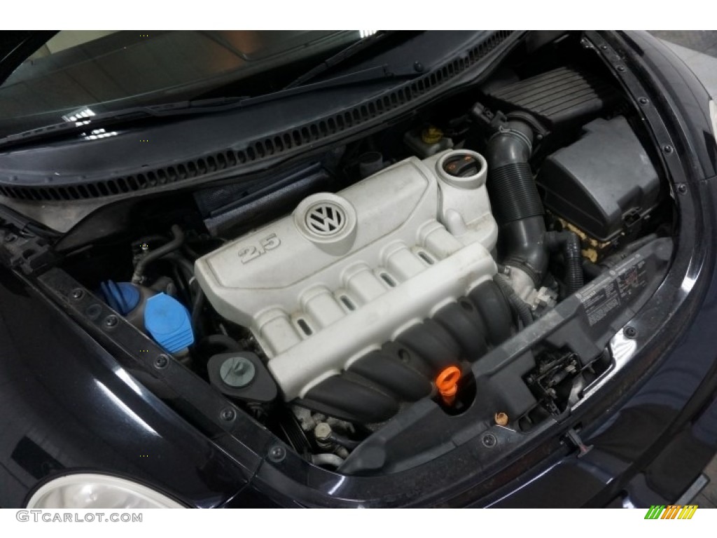 2007 New Beetle 2.5 Coupe - Black / Black photo #45