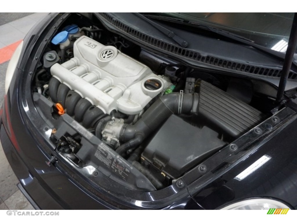 2007 New Beetle 2.5 Coupe - Black / Black photo #46